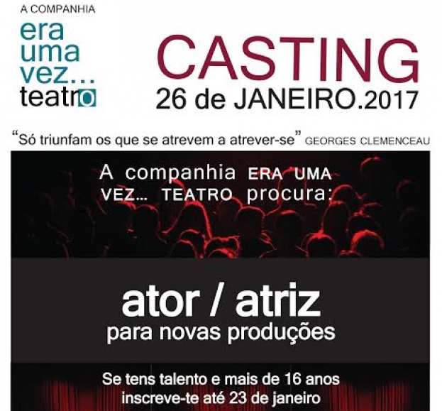 Companhia “Era uma vez… Teatro” lança casting